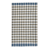 scandinavian kilim 290x190 cm , blue beige and  mustard colour.