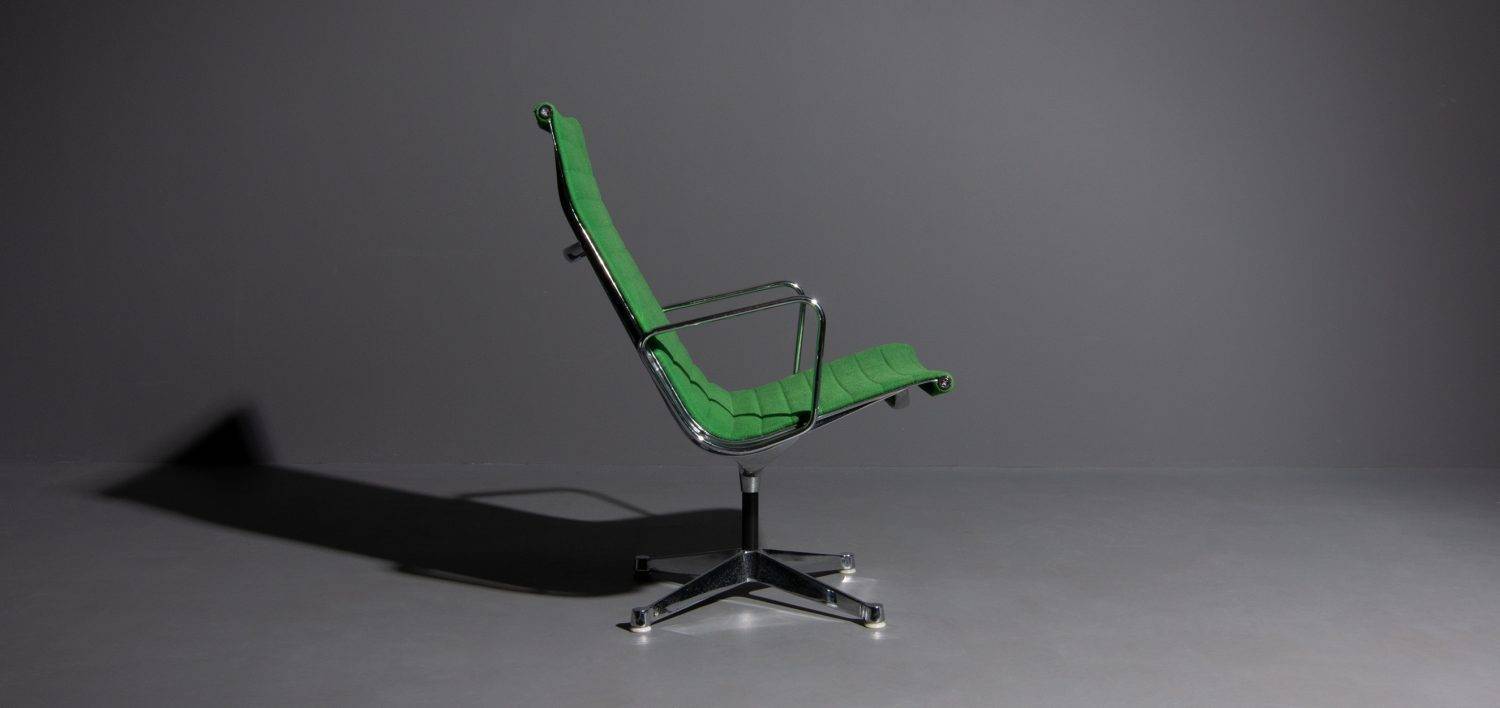 Eames armchair model EA 116 Green