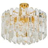 Murano glass light fixture in brass Palazzo, Kalmar, Austria, 1970s
