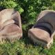 Paire de fauteuils crapaud