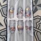 6 flutes a champagne cristal de Paris de couleur