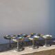 6 coupes en inox 1970