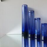 Set of 4 Holmegaard vases by Per Lutken 1960