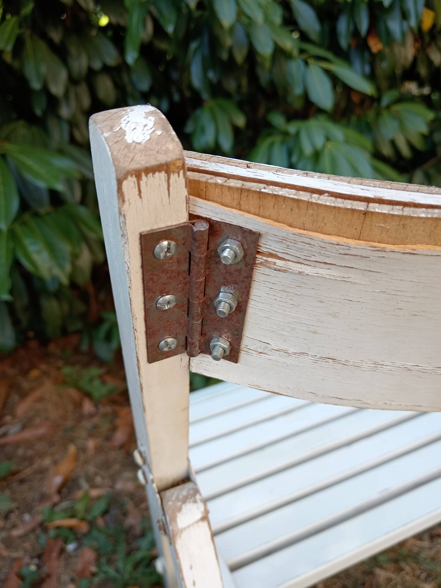 Vintage wooden folding chairs