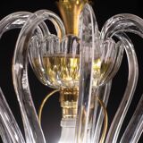 Lustre en verre de Murano attribué à Barovier e Toso, années 1950