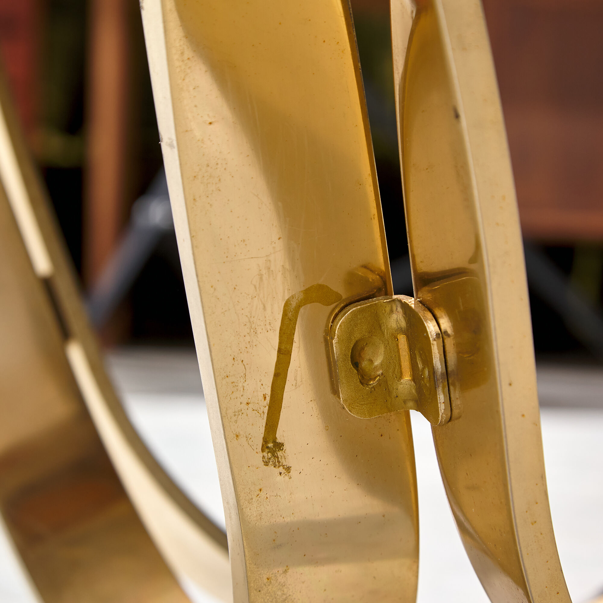 Brass coffee table by Roger Sprunger for Dunbar