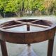 Round table / pedestal table in marble top, Empire period