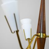 Vintage pendant light with opaline