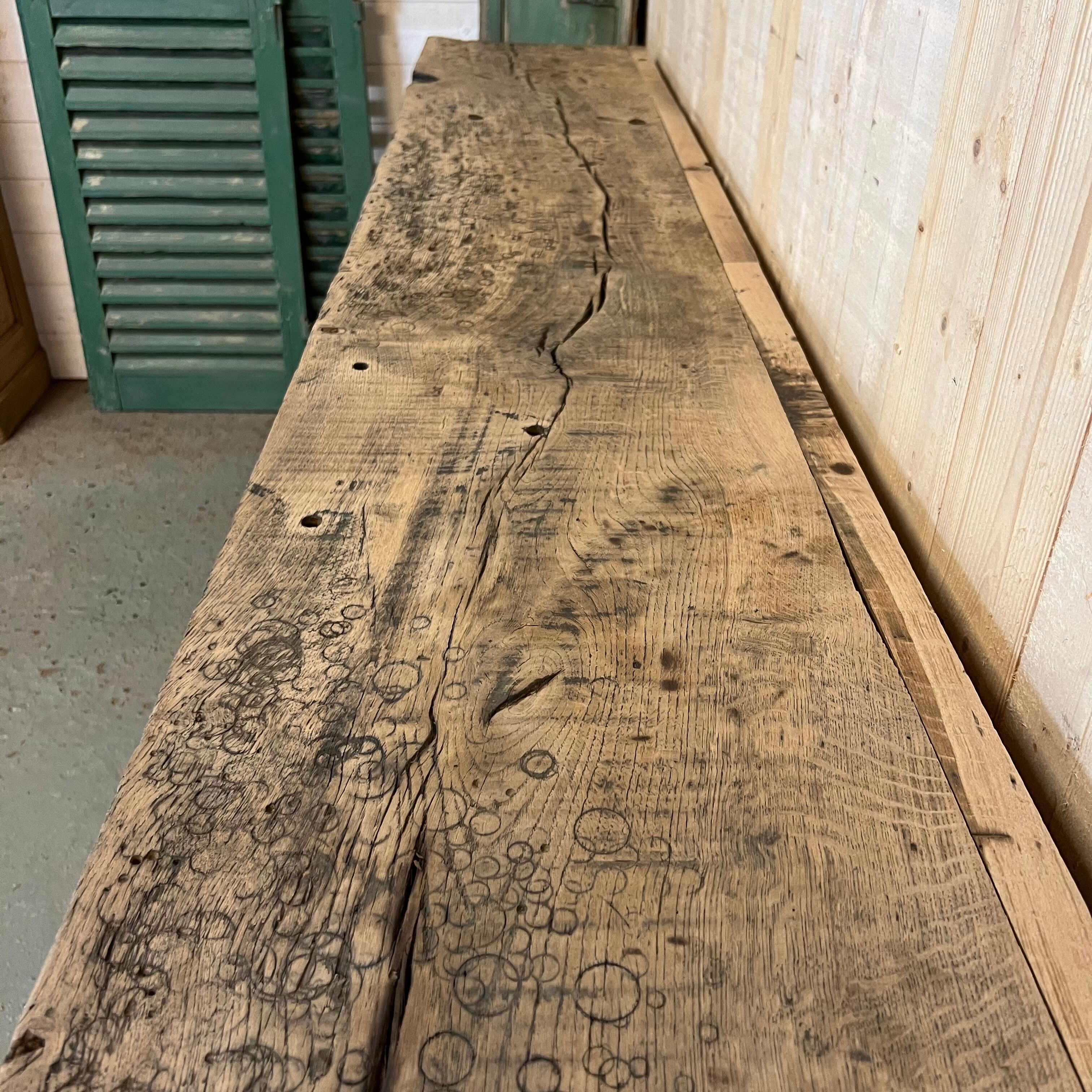 Workshop craft furniture with oak drawers early twentieth century