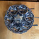 Ice Cream Service GUY DEGRENNE Tray + 6 Bowls + 6 Vintage Spoons