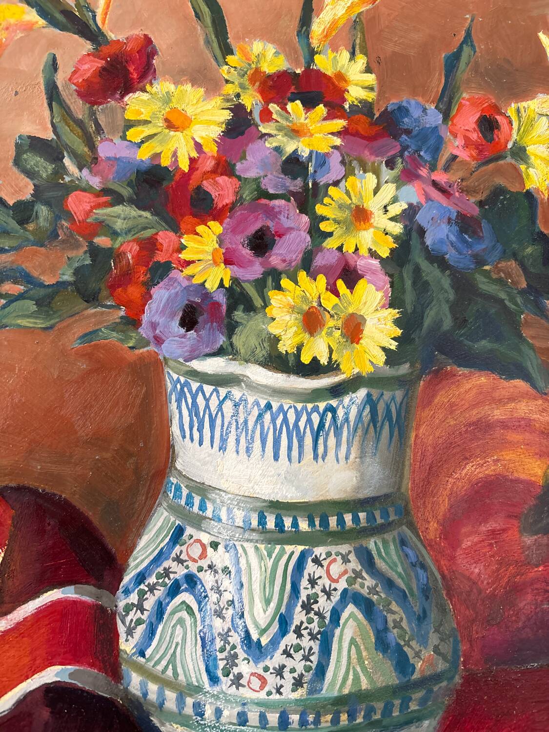 Bouquet of flowers signed