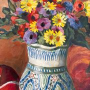 Bouquet of flowers signed