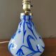 Pied de lampe vintage en verre de Murano