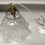 Antique glass suspension, Denayrouze lighting