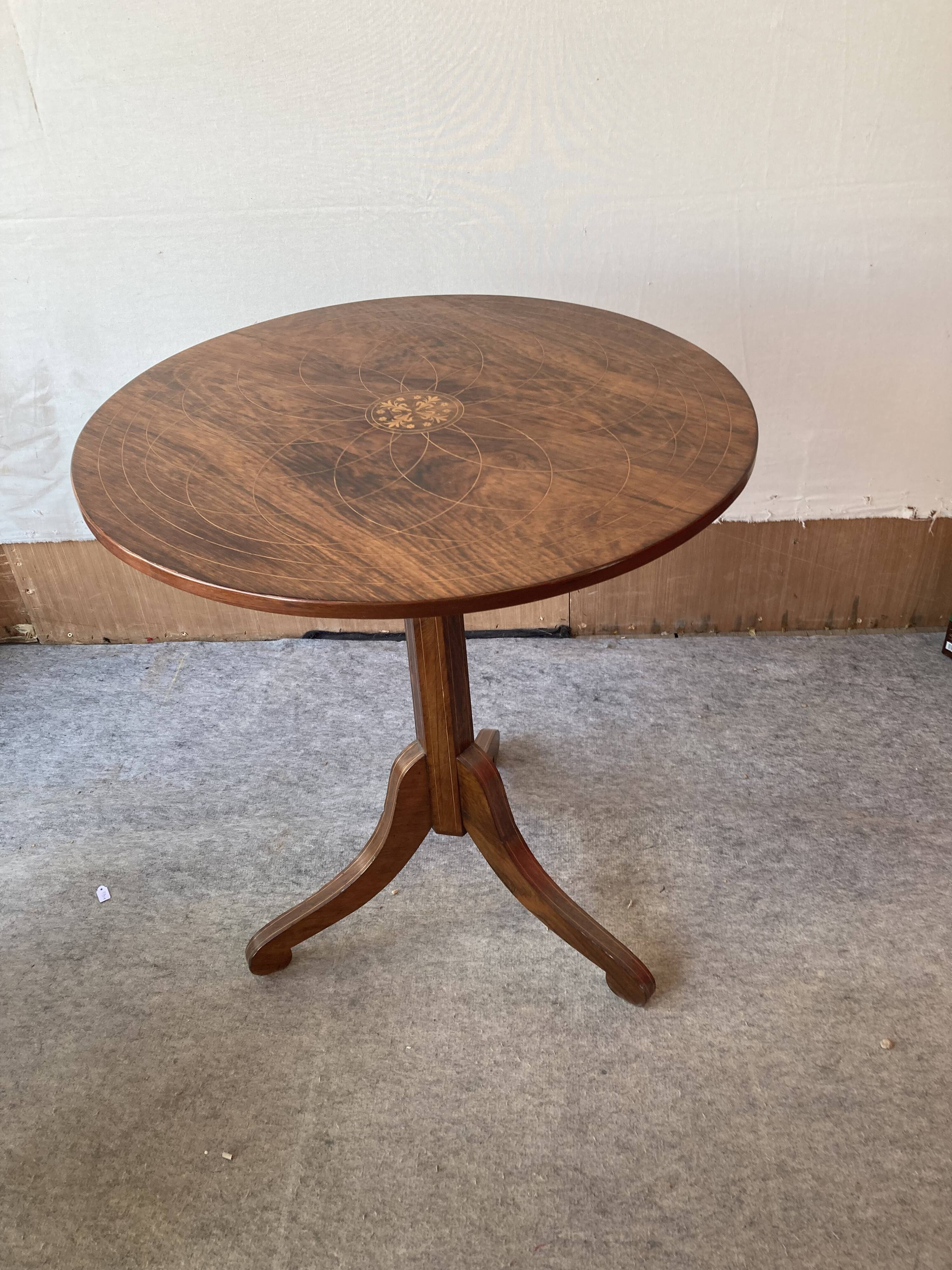Charles X period pedestal table.