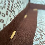 Cinna sofa kirk model brown velvet 1970 vintage