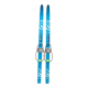 Old pair of children's ski's in light blue wood 118 cm