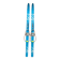 Old pair of children's ski's in light blue wood 118 cm