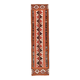 Orange & Brown Vintage Kilim Runner Rug, Oriental Pattern Hallway Carpet