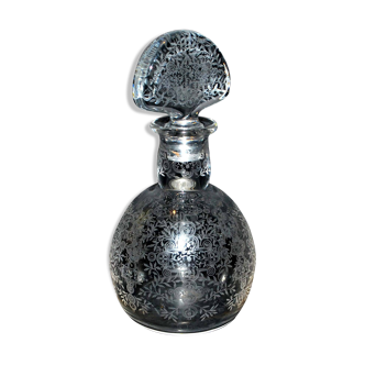 Art Deco carafe in crystal by BACCARAT Rare model MARILLON acid engraved arabesques 1930