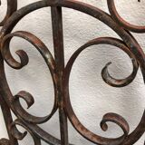 Wrought iron door grille