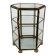 Ancienne petite vitrine hexagonale pour miniatures ou bijoux