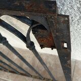 Gothic style wrought iron gate