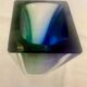 Small Geometric Sommerso Vase by Flavio Poli Edited by Mandruzatto