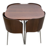 Fusion table and 4 teak chairs by Sandra Kragnert IKEA.