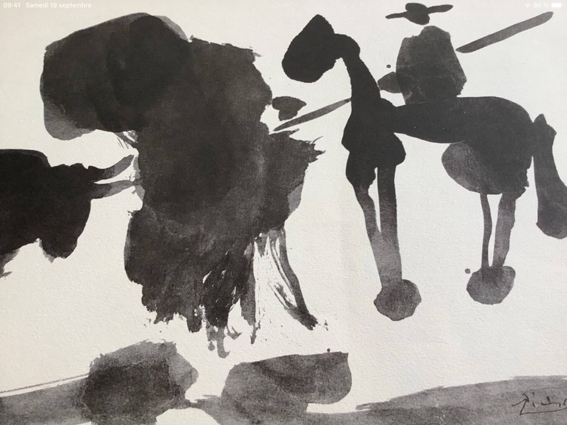 Picasso print on paper 50X70 cm