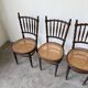 Set of 4 Fischel cane bistro chairs n019