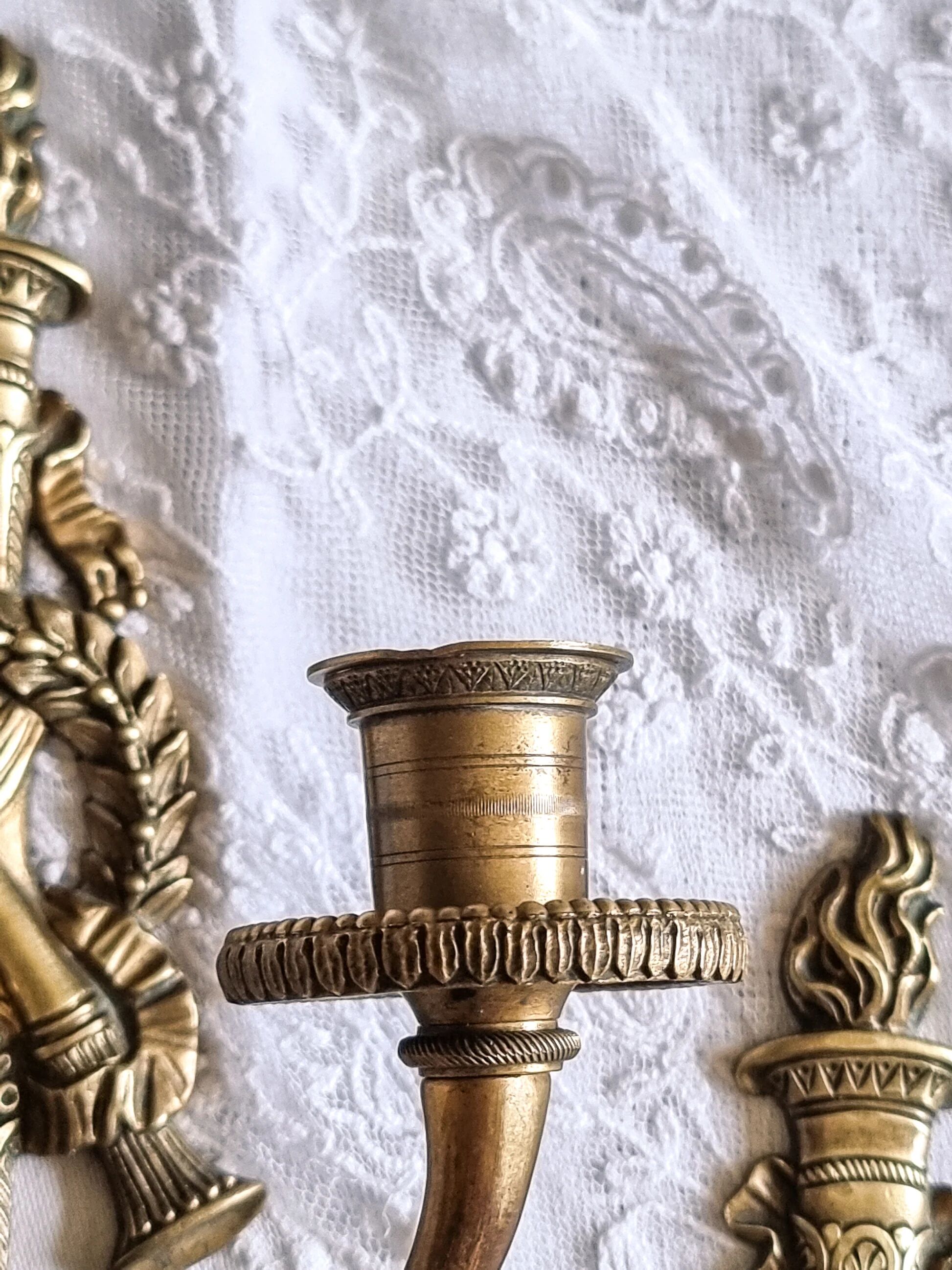 Empire wall sconces