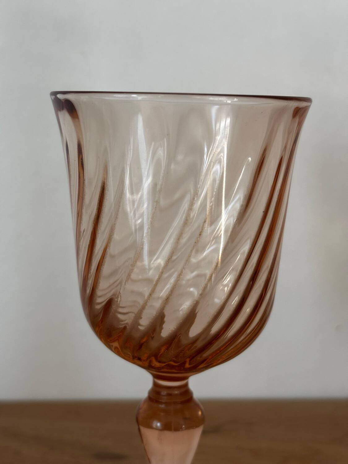 Vintage lot de 6 verres à vin Luminarc Rosaline