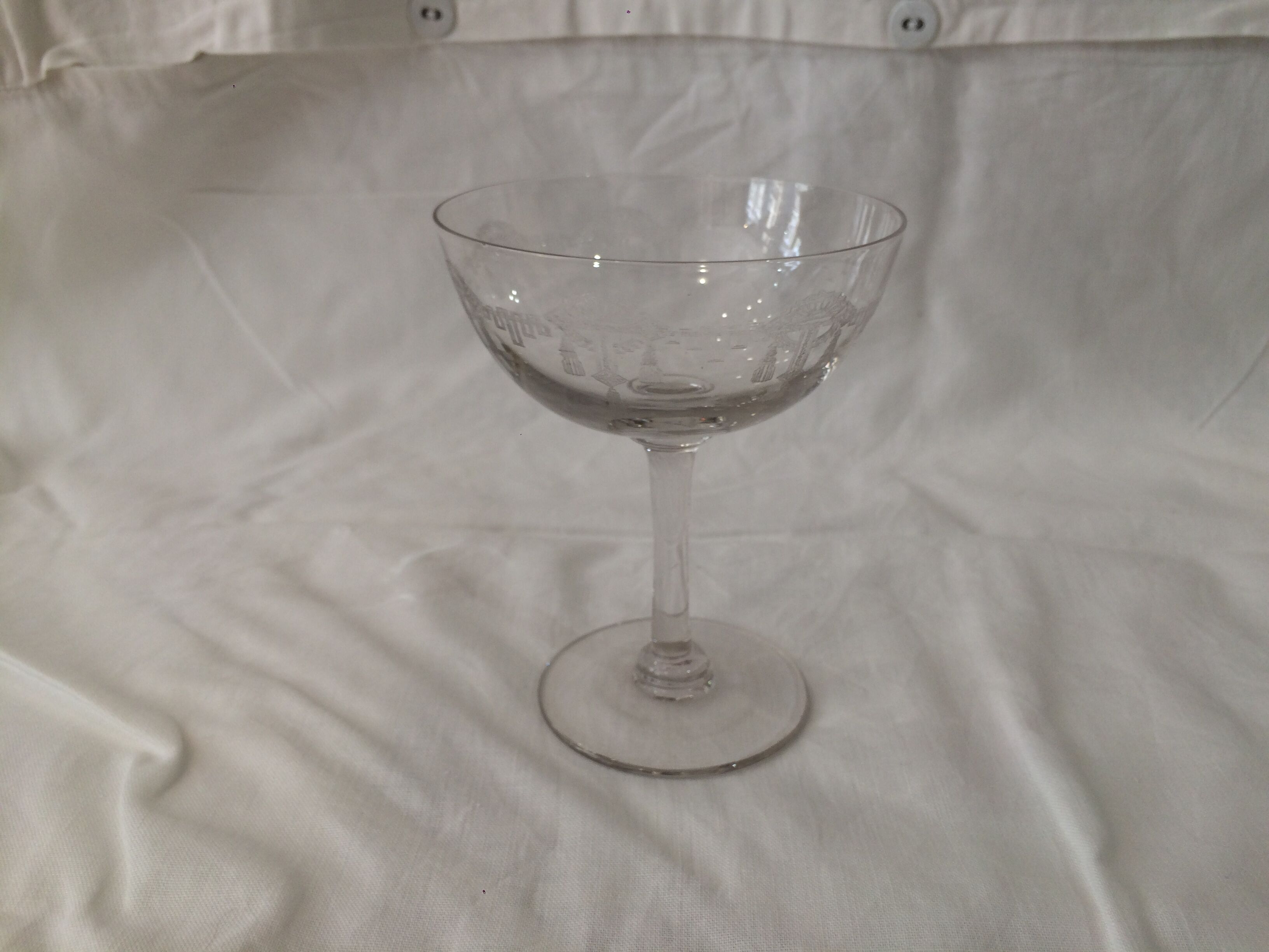 Old cuts in serious crystal