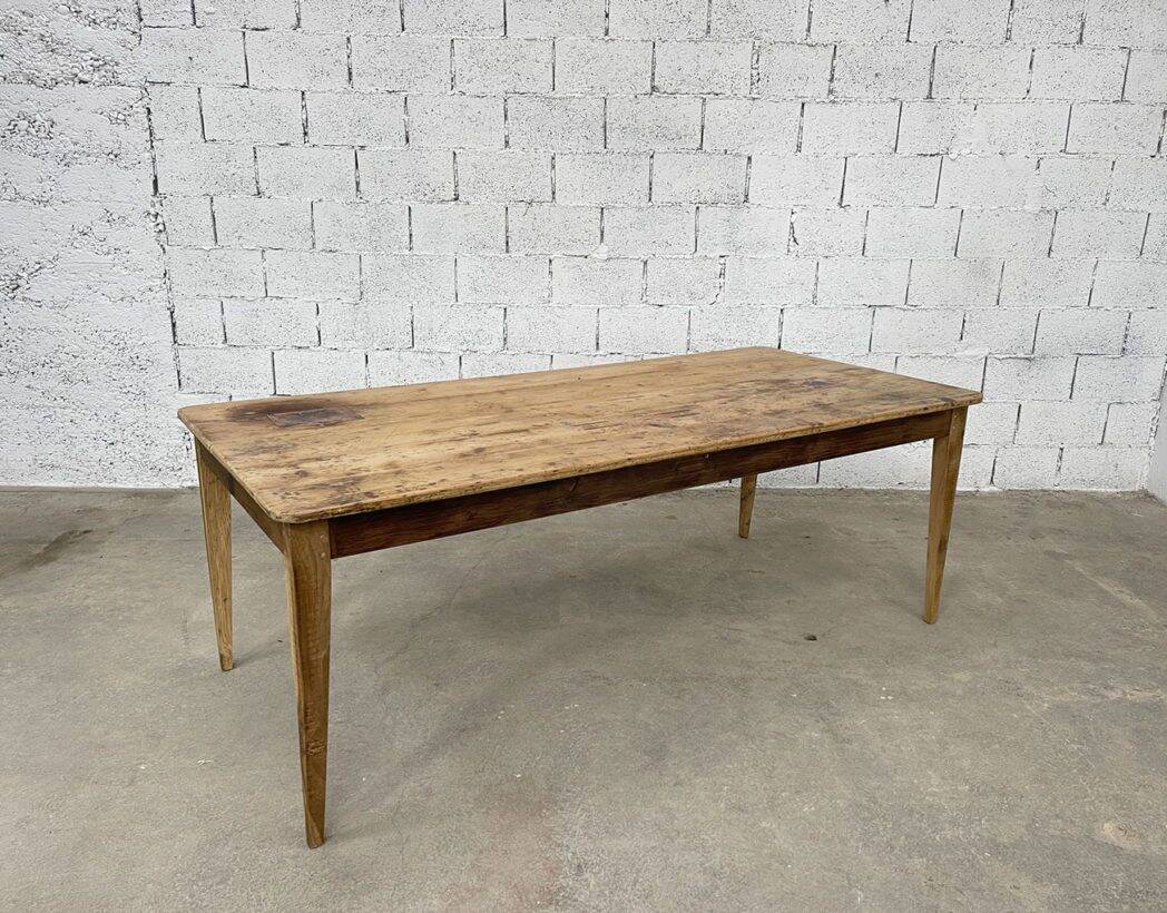 1900s pine and oak farmhouse table