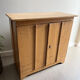 Antique Parisian sideboard with patinated wood / jam cabinet