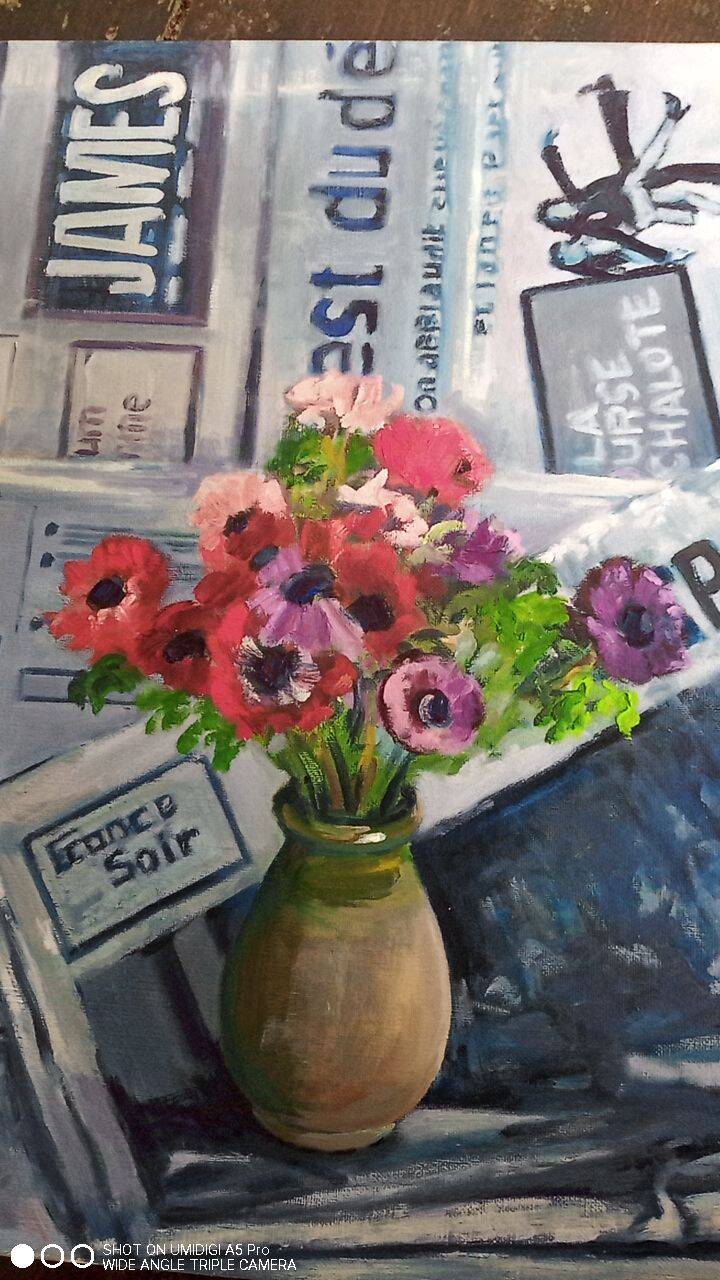 Fernand Proust - Oil on canvas - 1976 - 46 x 55 cm / French painter