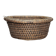 Old wicker basket, straw and bramble, woven basket, countryside.