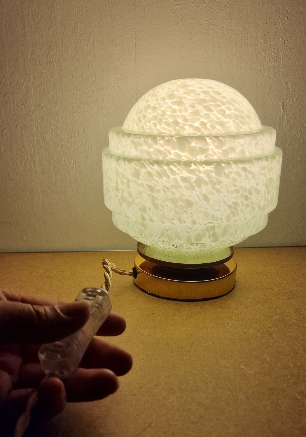 Clichy glass table lamp