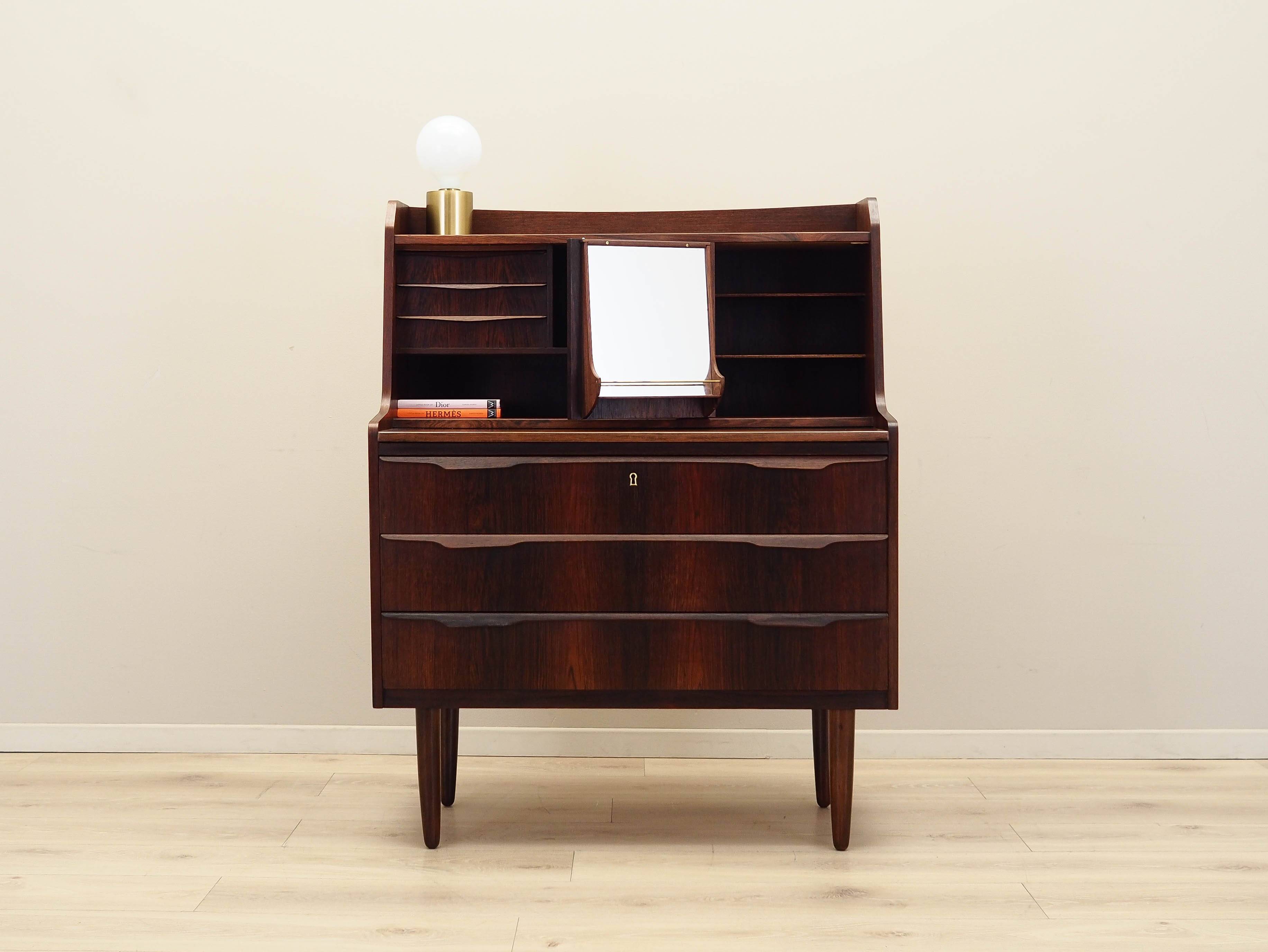 Rosewood secretary, Danish design, 1970s, production: Denmark