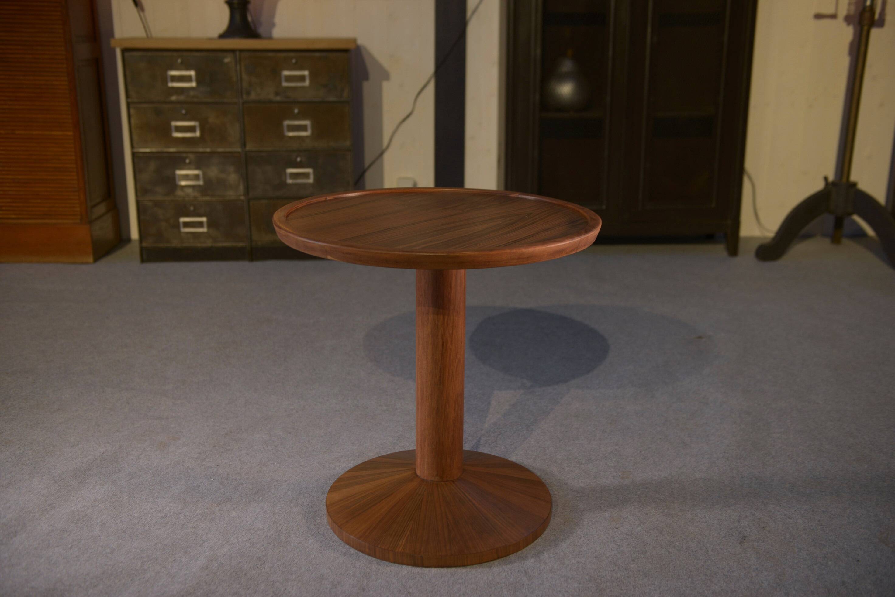 Scandinavian teak pedestal table, 1970s