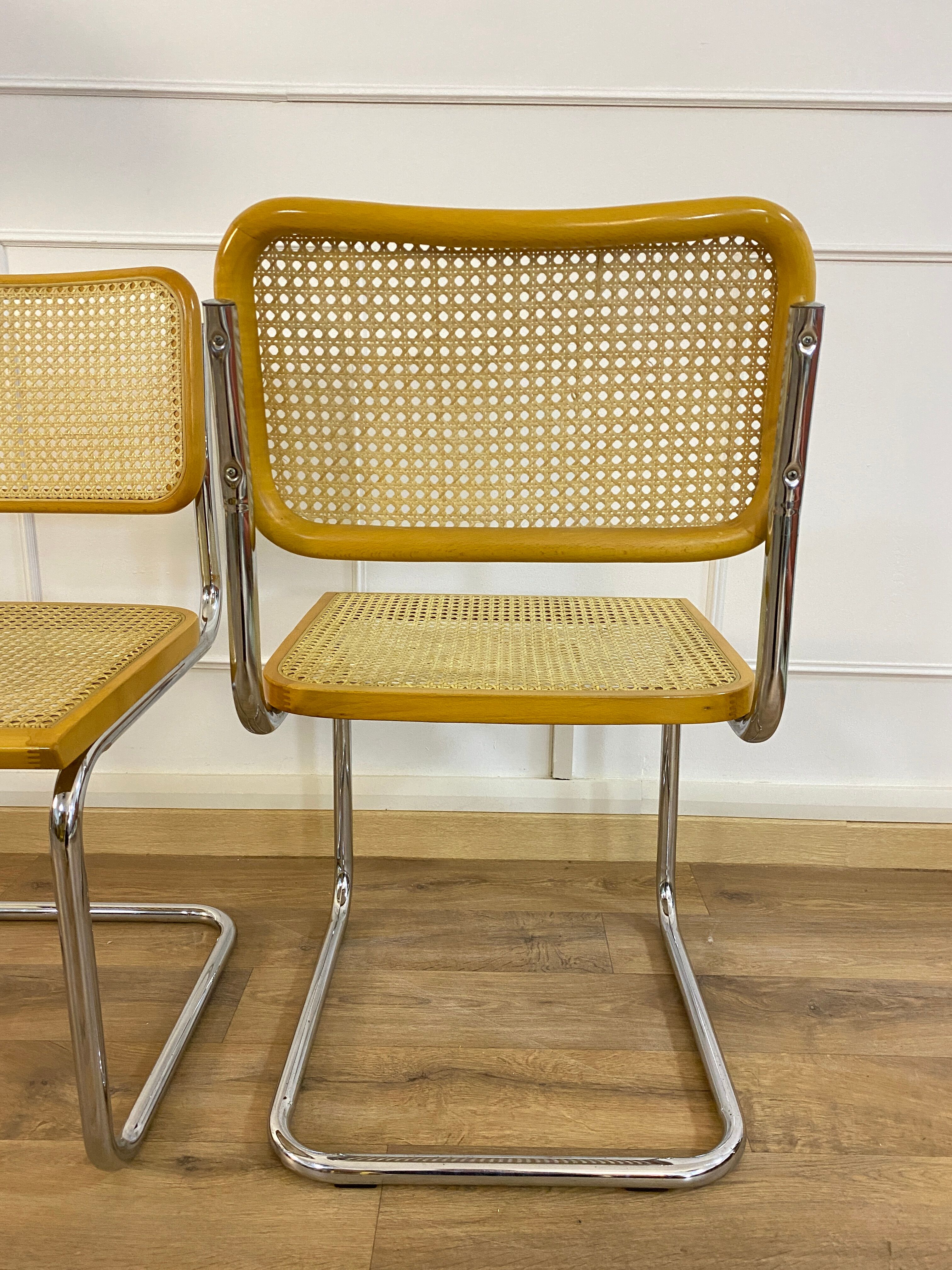 2 B32 chairs by Marcel Breuer