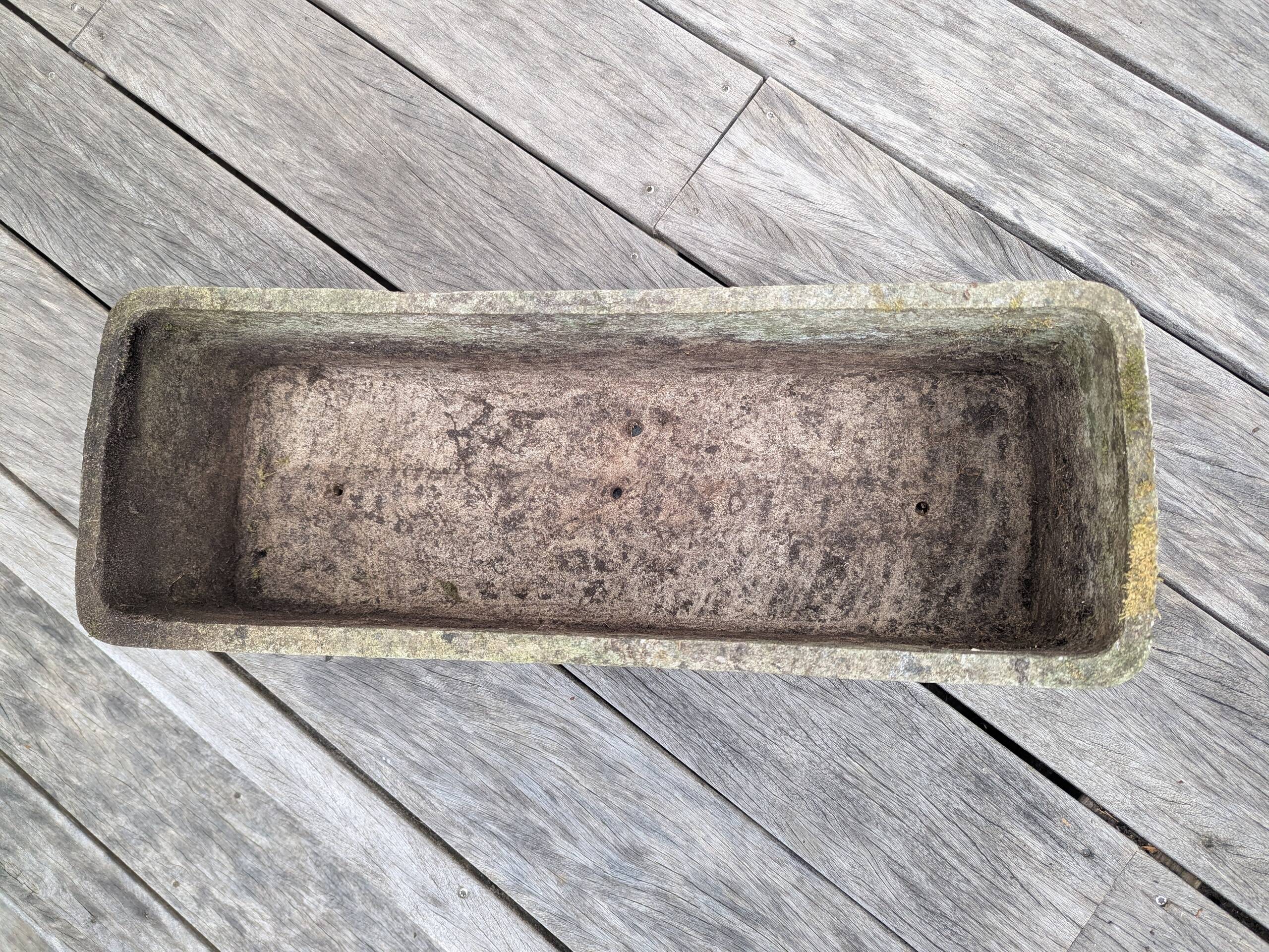 Old fibrecement planter in Eternit style.