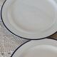 4 vintage Italian blue and white porcelain Nueva Fontebasso dinner plates