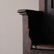 Throne chair in solid oak, renaissance