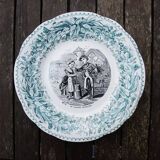 3 old talking plates – Creil & Montereau