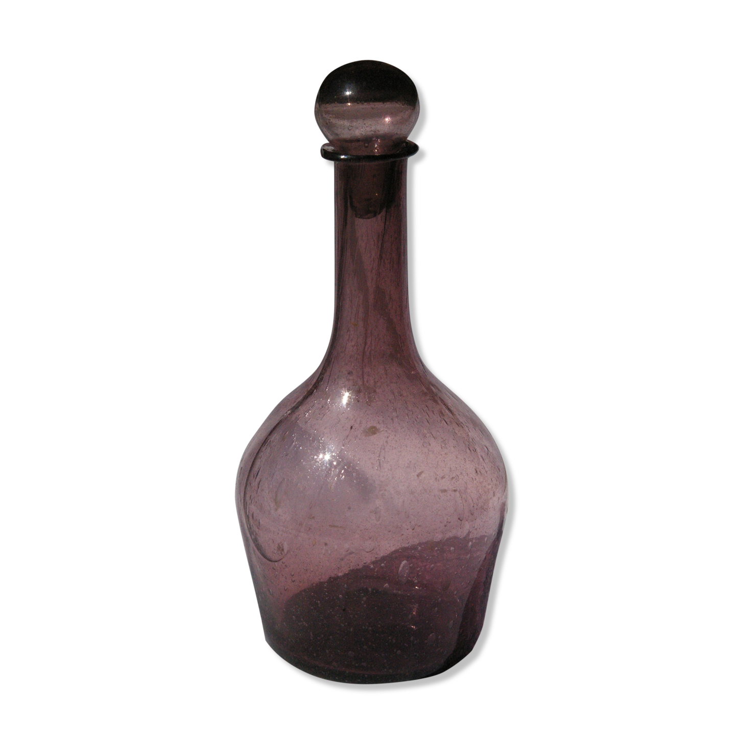 Carafe en verre bullé de Biot ou La Rochère