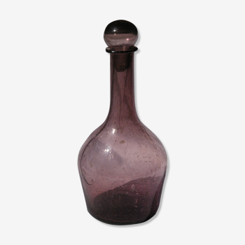 Carafe en verre bullé de Biot ou La Rochère