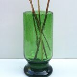 Vintage bubble glass vase