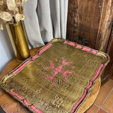 Grand plateau en bois florentin 